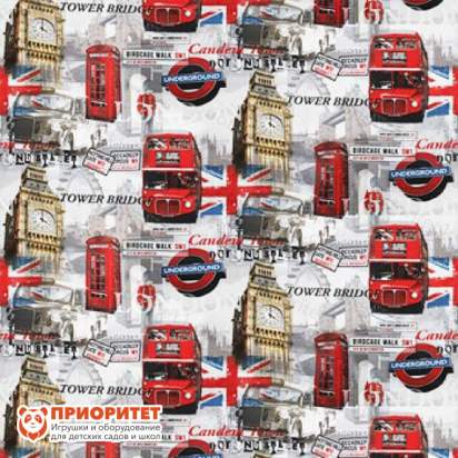 Пуфик «Куб. Лондонбус» (жаккард)