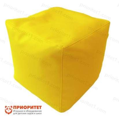 Пуфик «Куб» (экокожа, желтый)