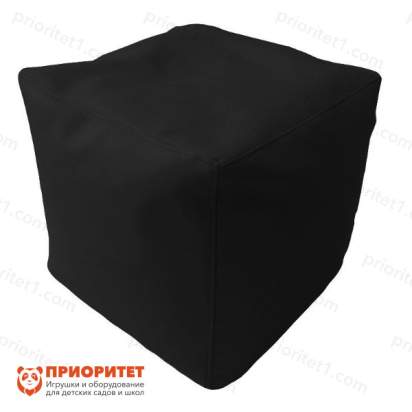 Пуфик «Куб» (экокожа, черный)