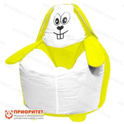 Кресло-мешок «Зайка» (полиэстер, желтый)