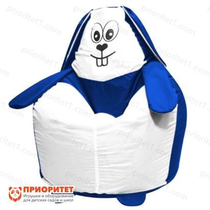 Кресло-мешок «Зайка» (полиэстер, синий)