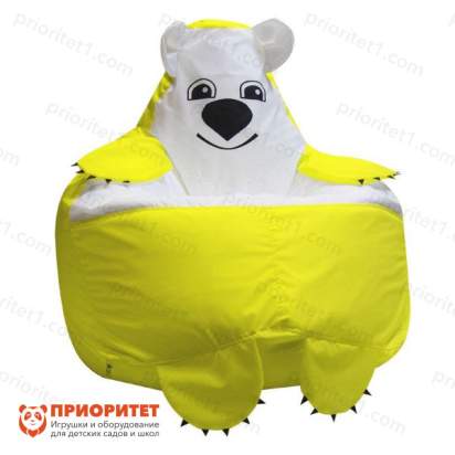 Кресло-мешок «Мишка» (полиэстер, желтый)