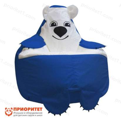 Кресло-мешок «Мишка» (полиэстер, синий)