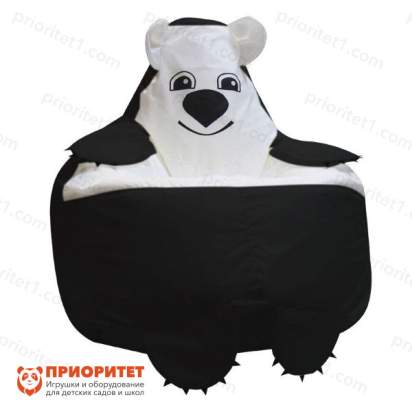 Кресло-мешок «Мишка» (полиэстер, черный)