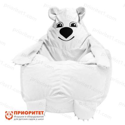 Кресло-мешок «Мишка» (велюр, белый)