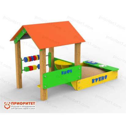 Домик с песочницей «Кафе»