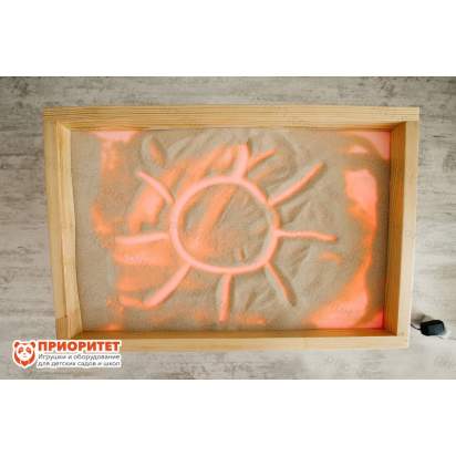 Световой стол с желтой подсветкой